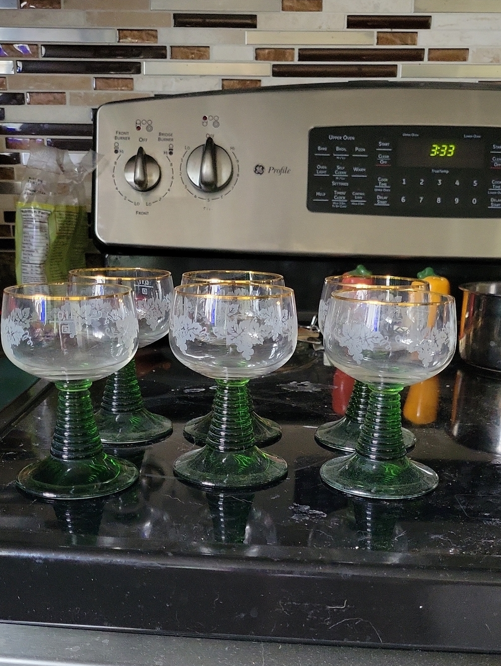 Vintage German Wine Glasses